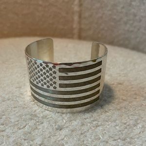 Rustic Cuff American flag braclet cuff